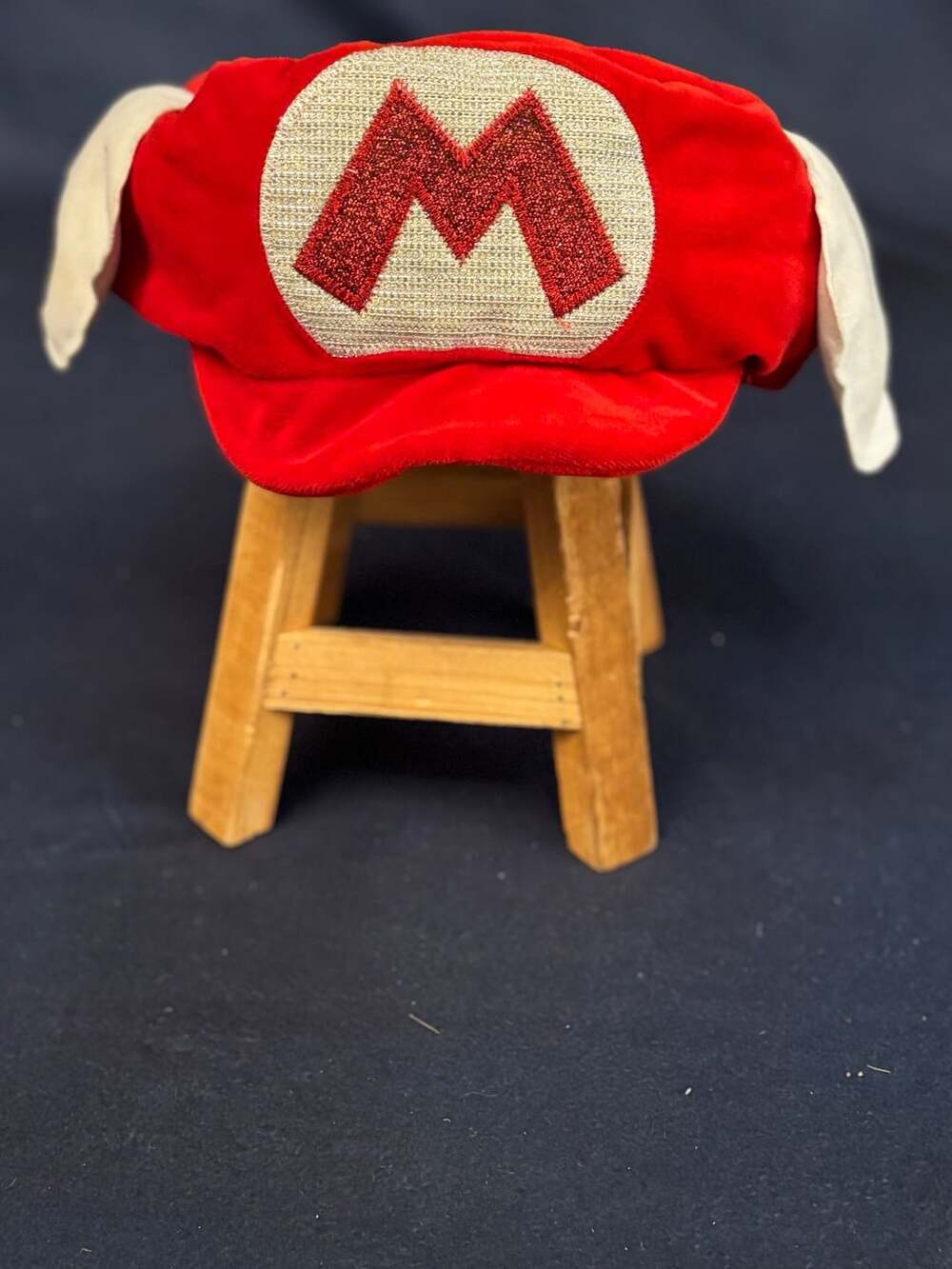 Nintendo Super Mario Winged Cap Red Velvet Costume Hat
